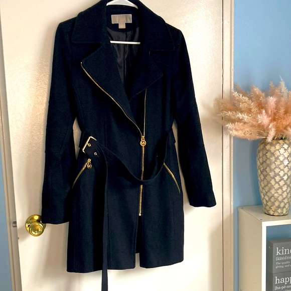 MICHAEL KORS BLACK JACKET Size M USED - Picture 1 of 7